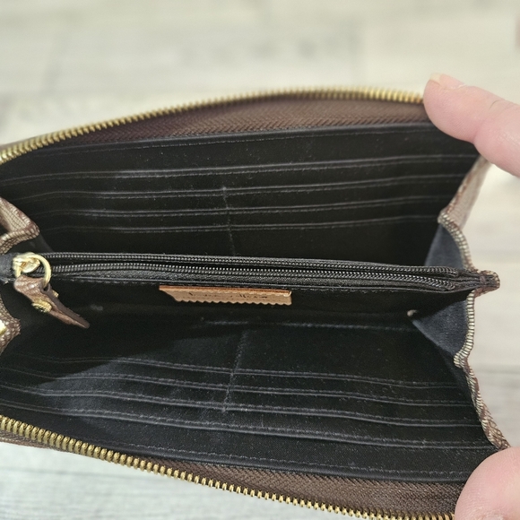 India Hicks The Reserve Wallet in Island Gecko Colorway Gold Hardware - Picture 6 of 8